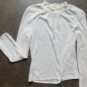 Madewell High Neck Long Sleeve Top